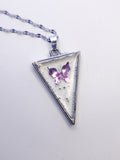 Soft frost, triangle - Necklace