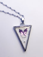 Soft frost, triangle - Necklace