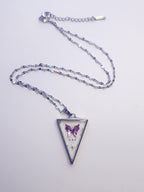 Soft frost, triangle - Necklace