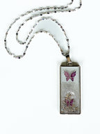 Soft frost, Framed - Necklace