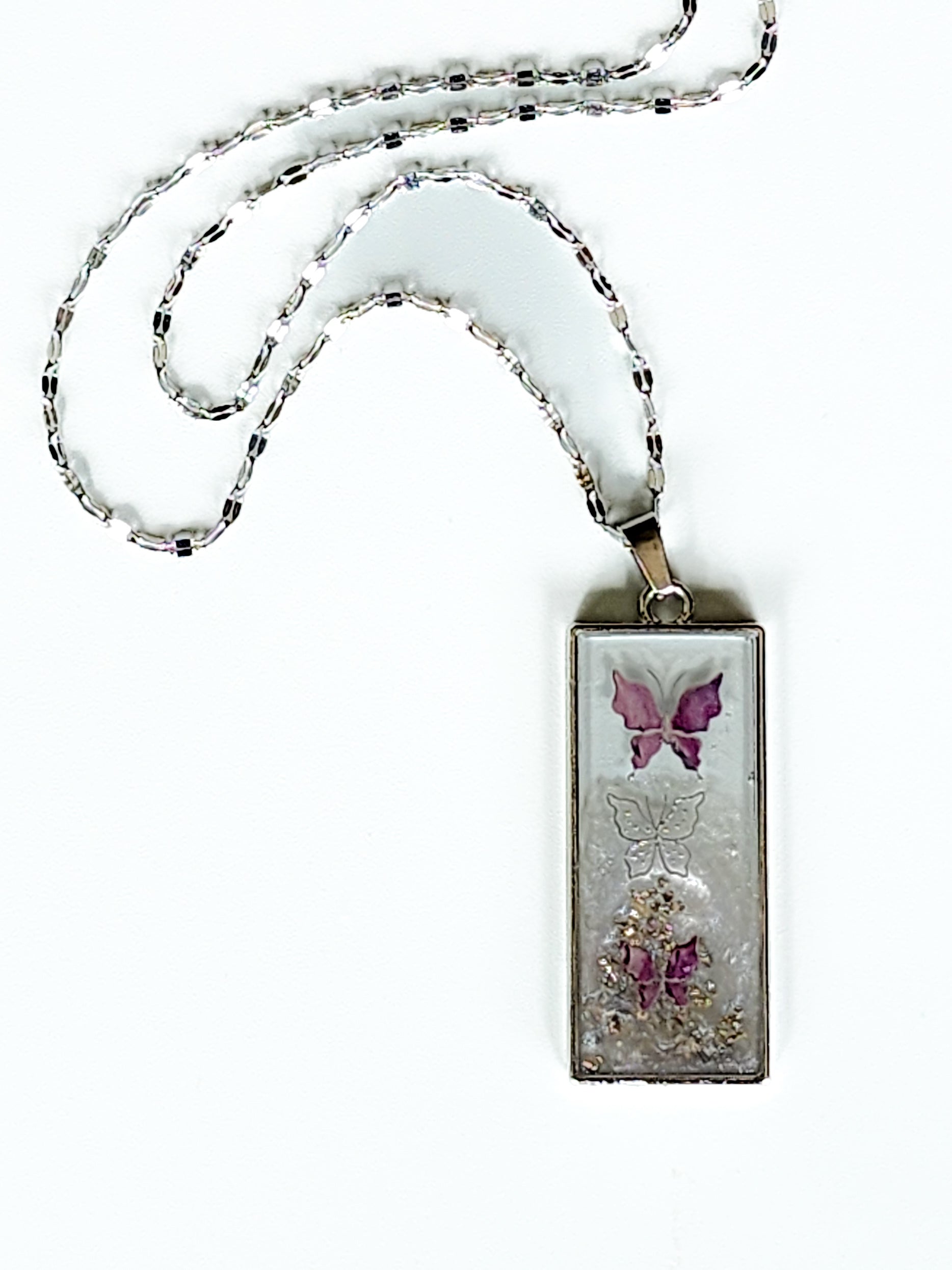 Soft frost, Framed - Necklace