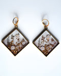 Garden Square - Earrings | Porcelain Garden Collection