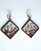 Garden Square - Earrings | Porcelain Garden Collection