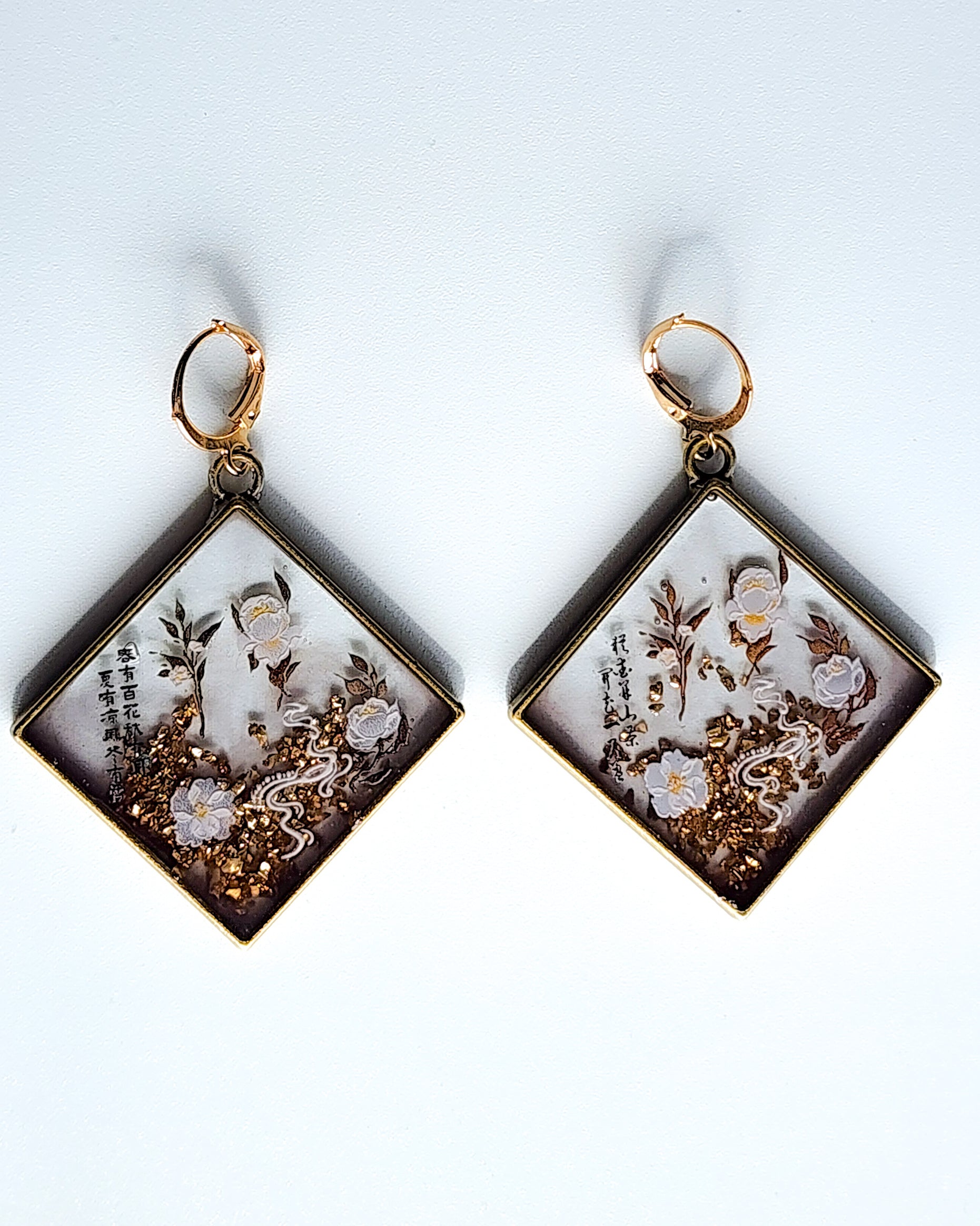 Garden Square - Earrings | Porcelain Garden Collection