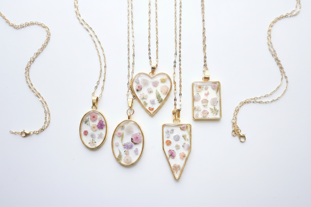 Dried Flower Jewelry Banner