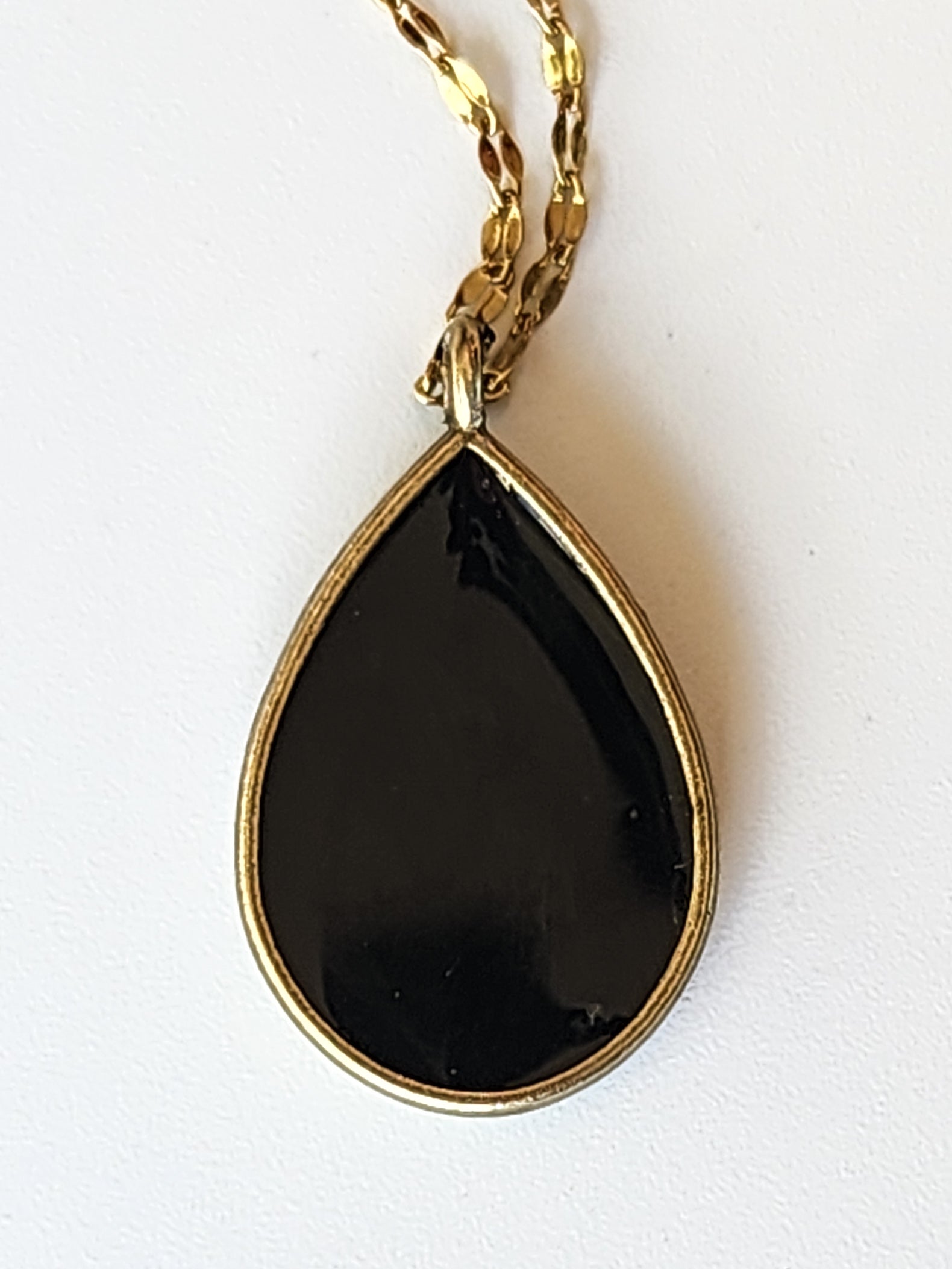 Black Tear Necklace