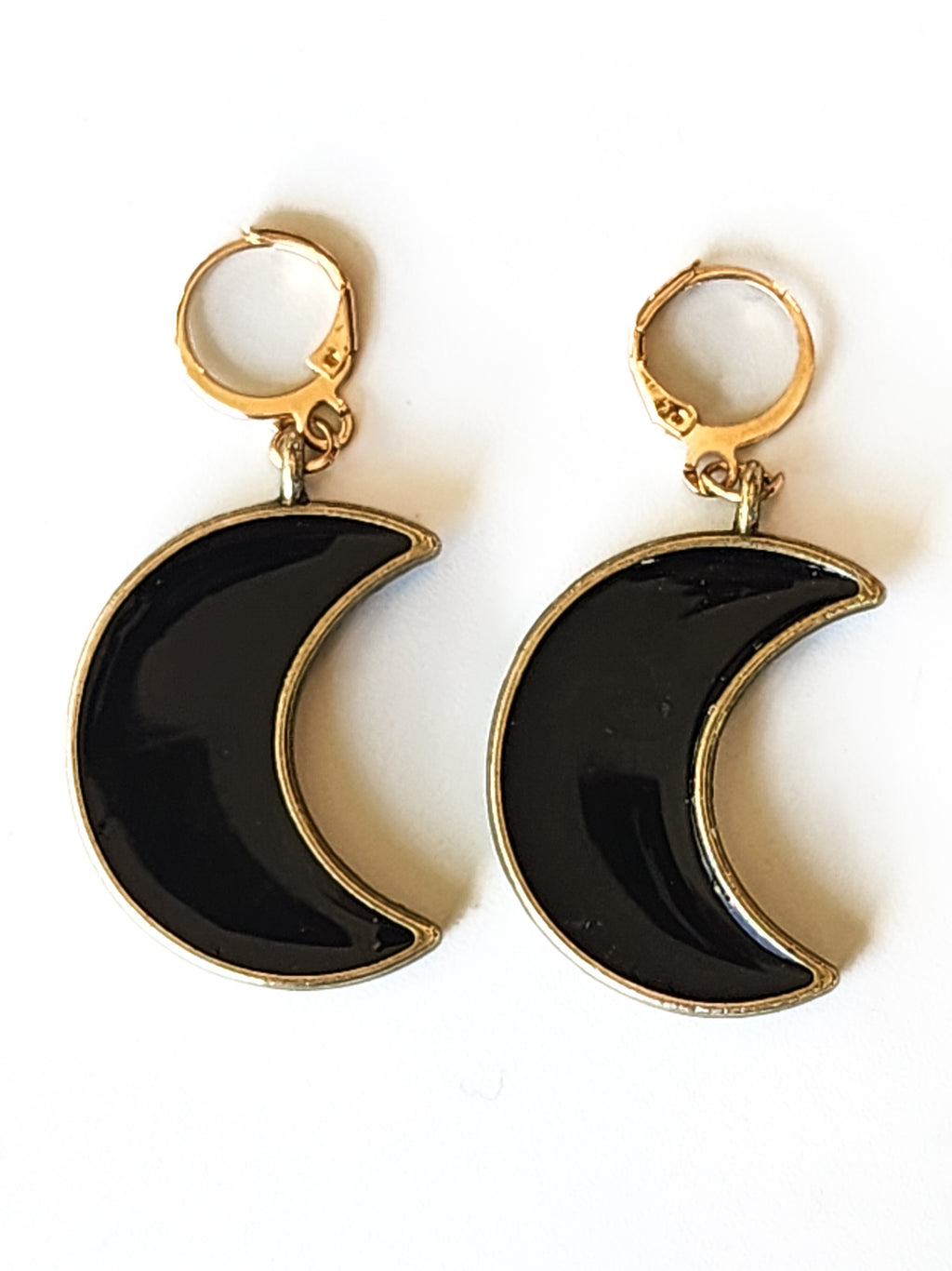 Black Moon Earrings