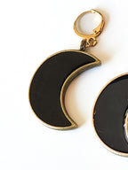 Black Moon Earrings